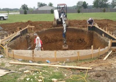 crosby pools digging out a new pool