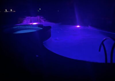 pool with lights