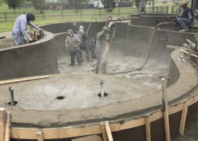 crosby pools works on building a new pool
