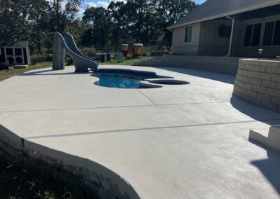 Pool with slide